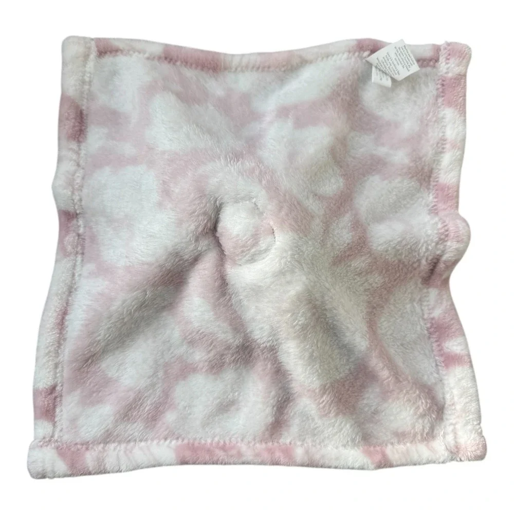 Lila & Jack Elephant Lovey Security Blanket Pink Floral Plush Comforter One Size